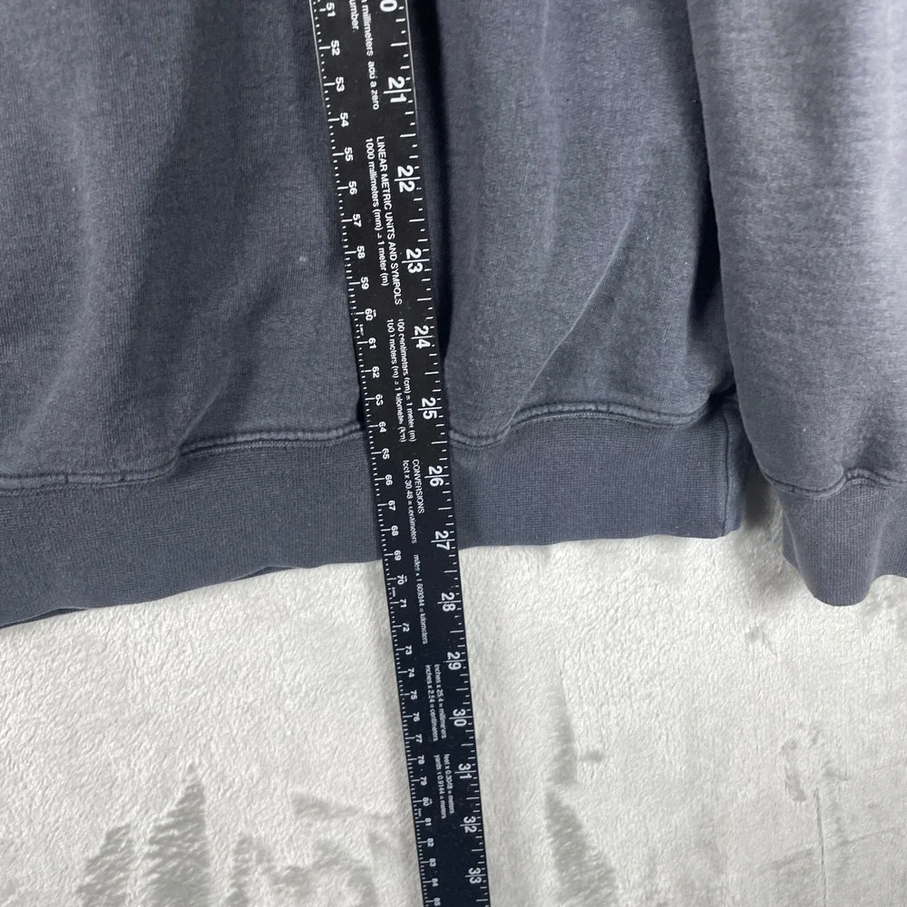 Vintage 90s Y2K Adidas Hoodie Men XL Black Canada Soccer Sun Faded